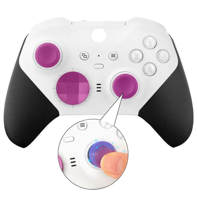 VANPARK Accessories for Xbox One Elite Series 2 Controller(Model 1797), Metal Thumbsticks Paddles Joysticks Replacement Parts Kits Compatible with Xbox Elite Wireless Controller Series 2 Core(Magenta) - Image 2